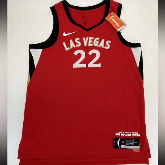Nike WNBA Explorer Edition Jersey Las Vegas Aces Red A’ja Wilson small - Picture 3 of 10